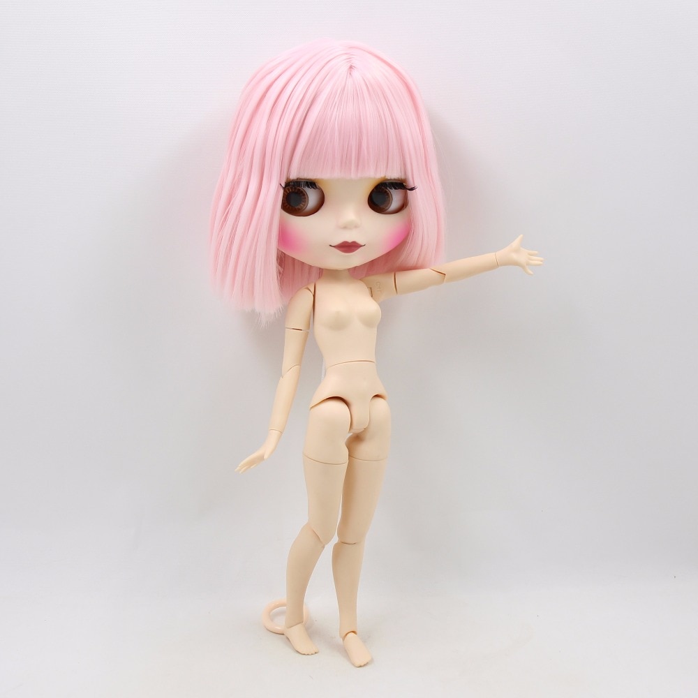 Short Pink Hair Blyth Doll with Joint/Normal Body for Kids Short Pink Hair Blyth Doll with Joint/Normal Body for Kids