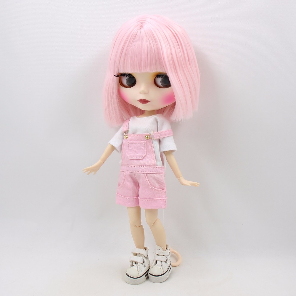 Short Pink Hair Blyth Doll with Joint/Normal Body for Kids Short Pink Hair Blyth Doll with Joint/Normal Body for Kids