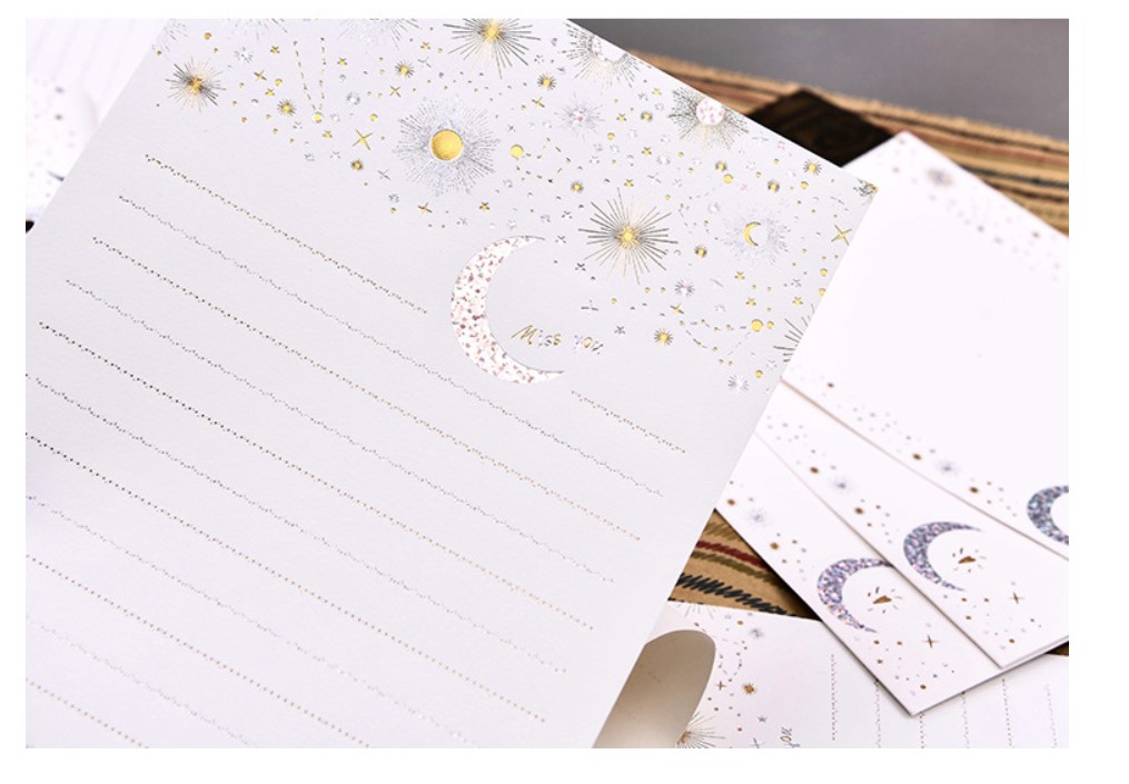Starry Envelope with Paper Set