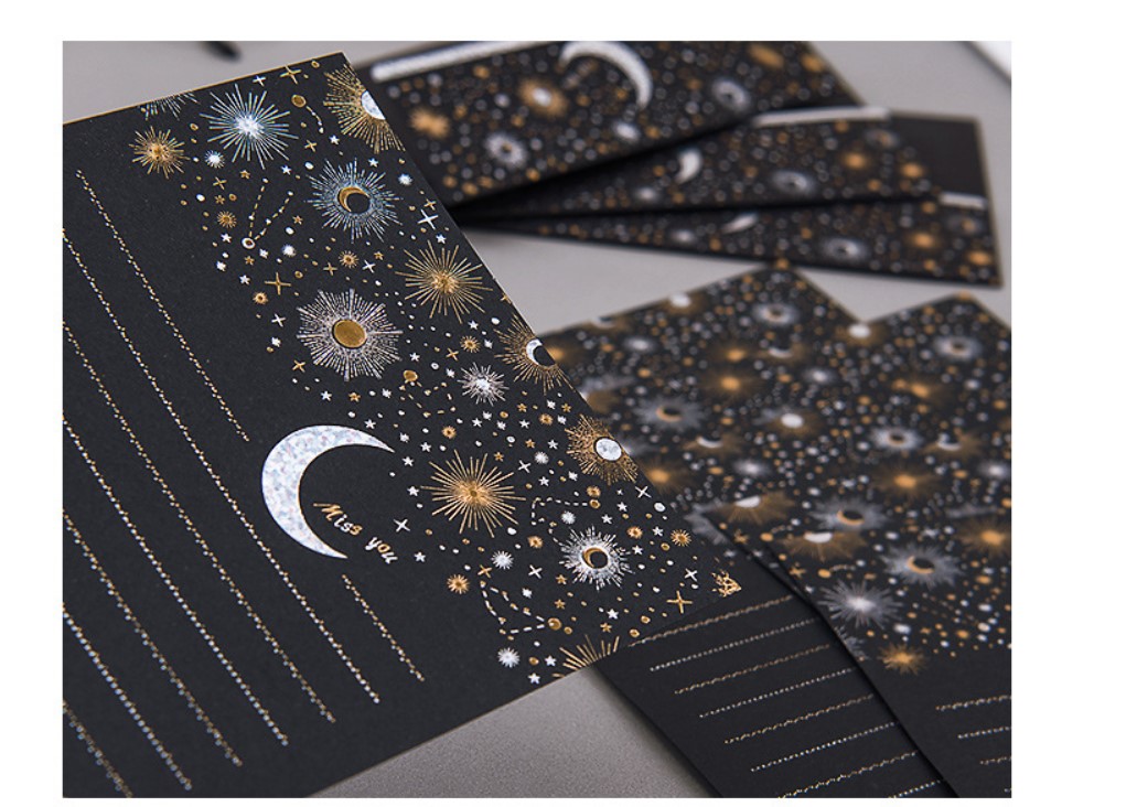 Starry Envelope with Paper Set