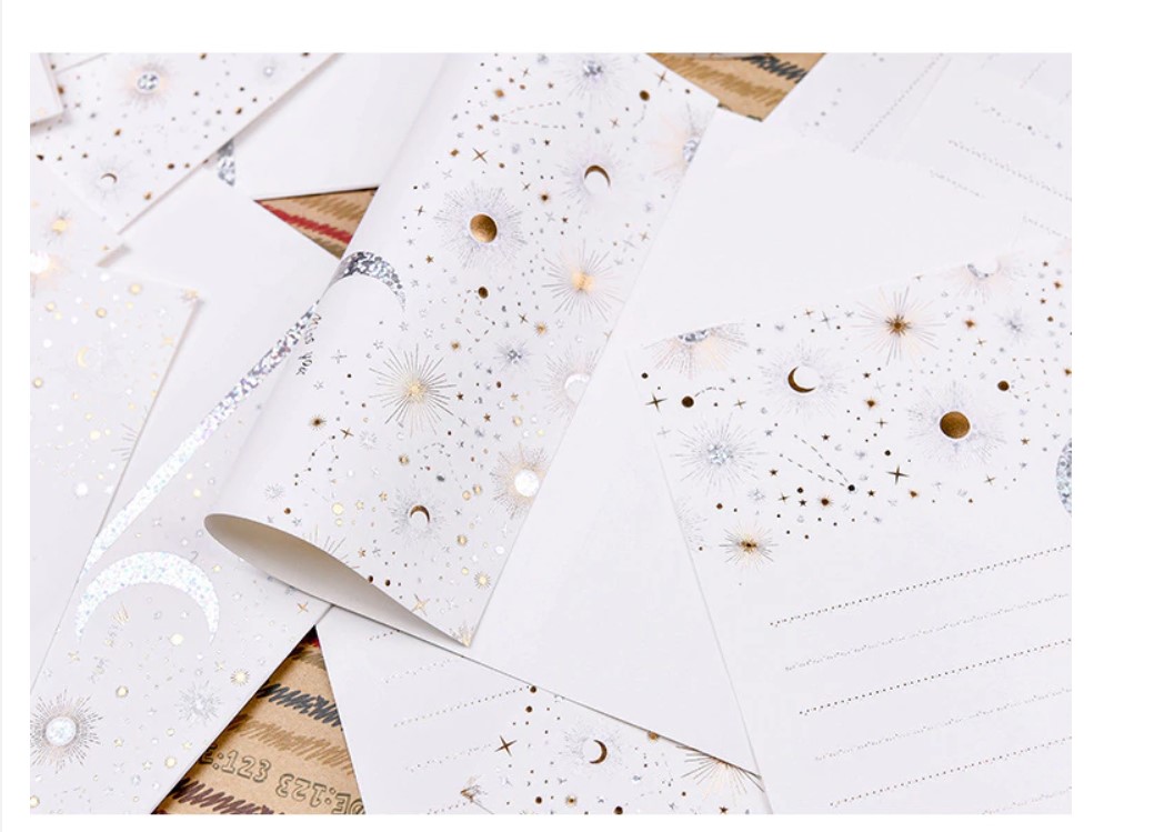 Starry Envelope with Paper Set