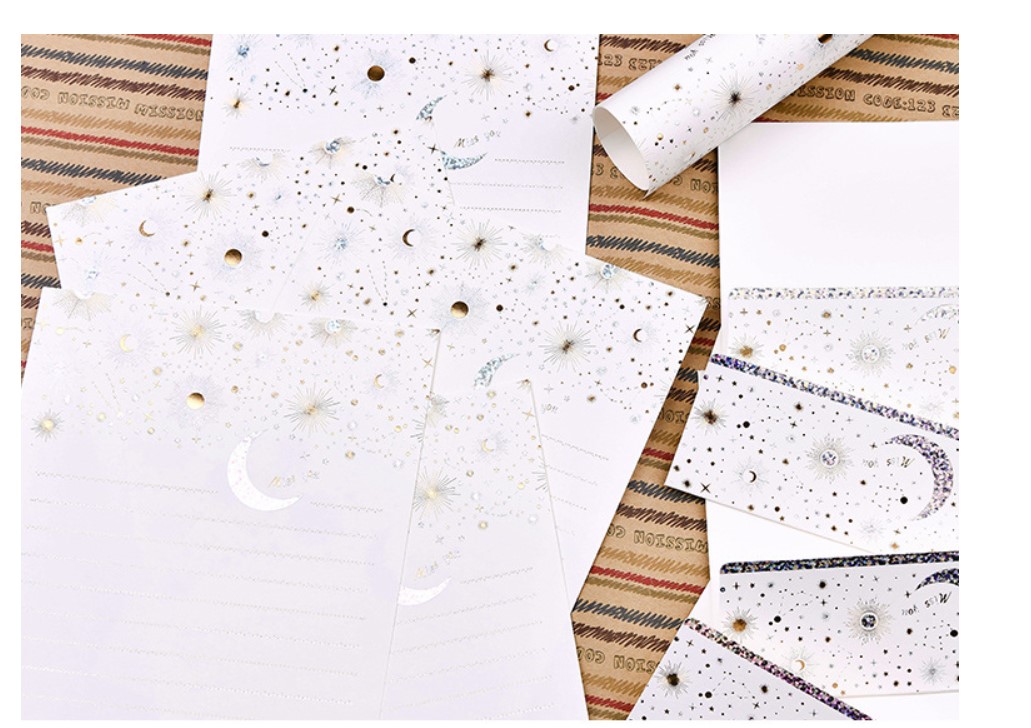 Starry Envelope with Paper Set