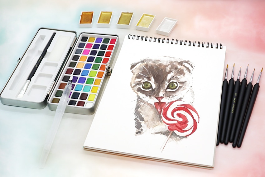 Portable Watercolor Paint Set Portable Watercolor Paint Set