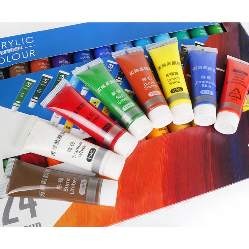 12-24 Colors 15 ml Acrylic Paint 12-24 Colors 15 ml Acrylic Paint
