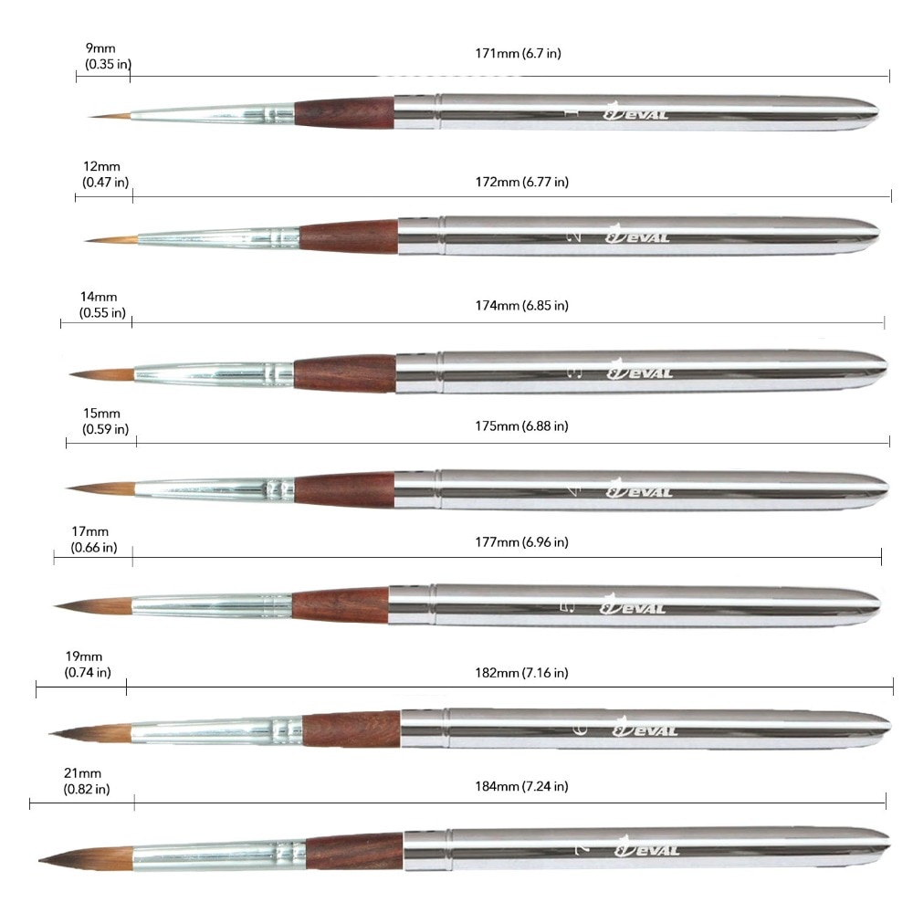 Travel Art Paint Brush Set