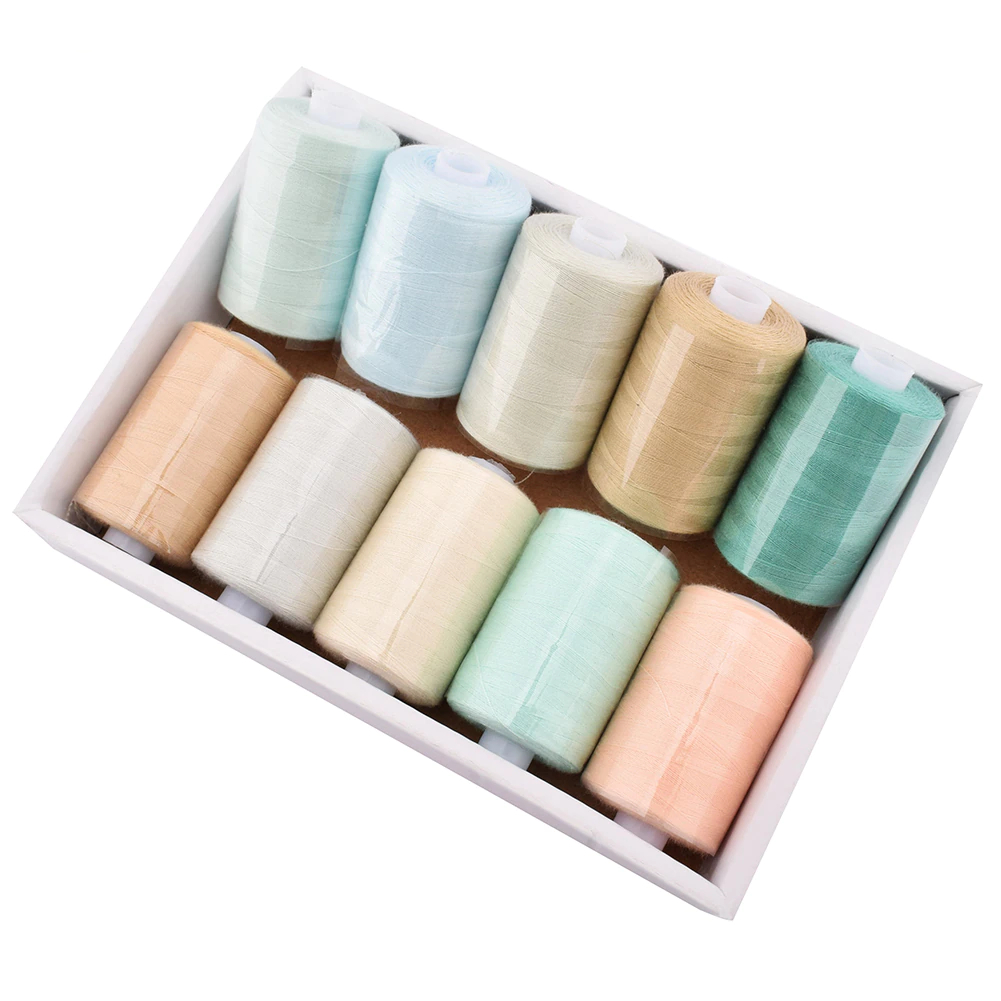 Sewing Polyester Threads 10 Pcs Set