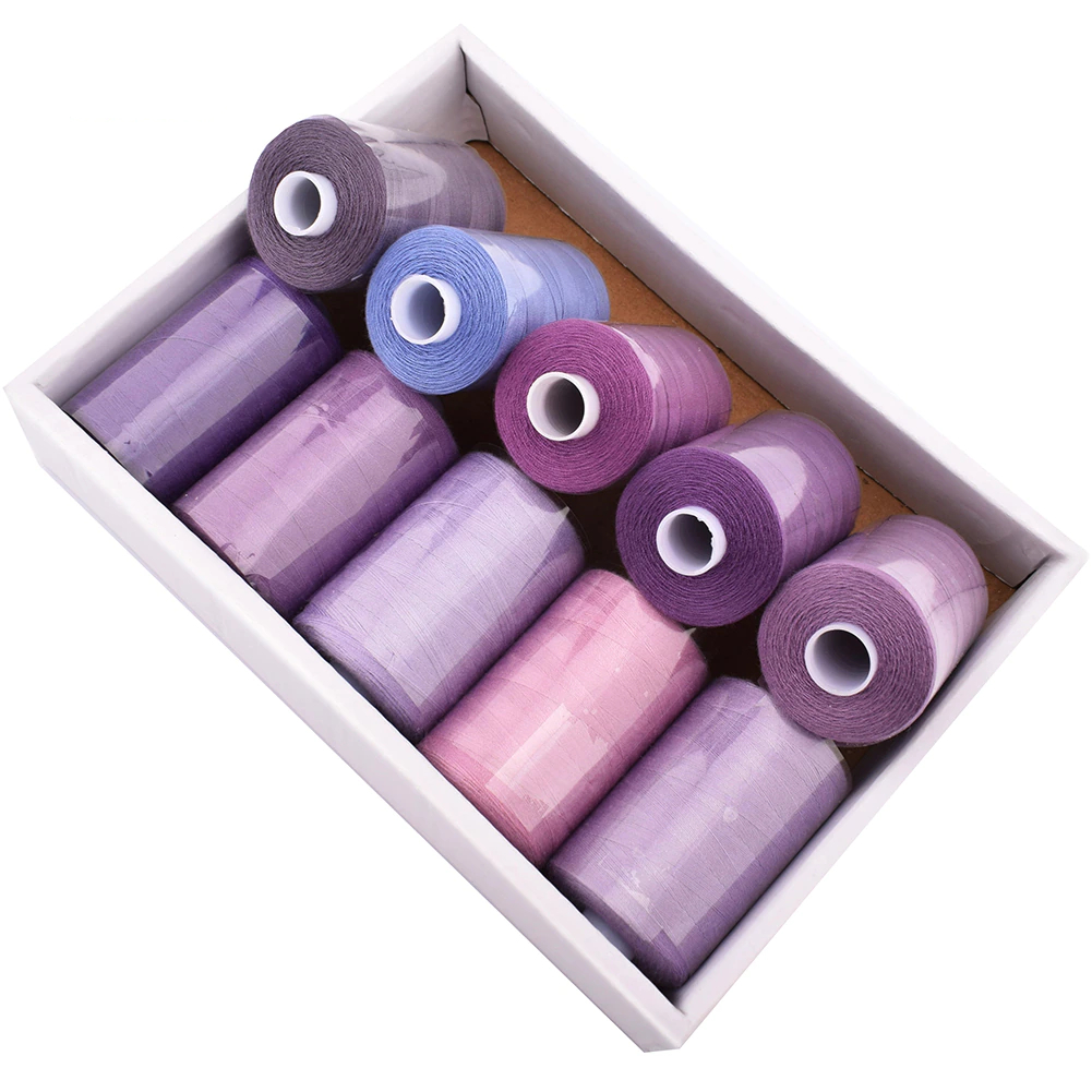 Sewing Polyester Threads 10 Pcs Set
