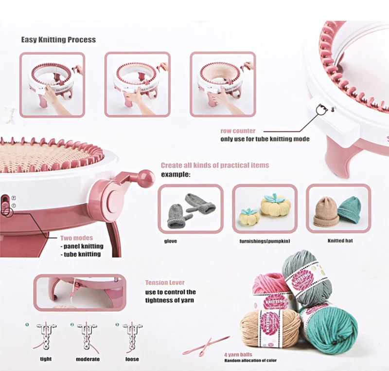 DIY Knitting  Round Machine